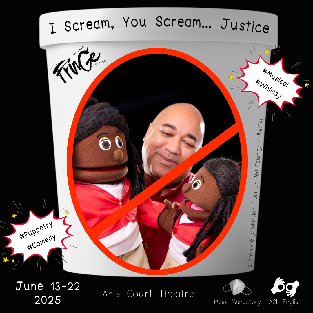 Show promo ft Velvet and identical Black female puppets as a crossed out ice cream label